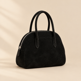 Suede Handbag in Black
